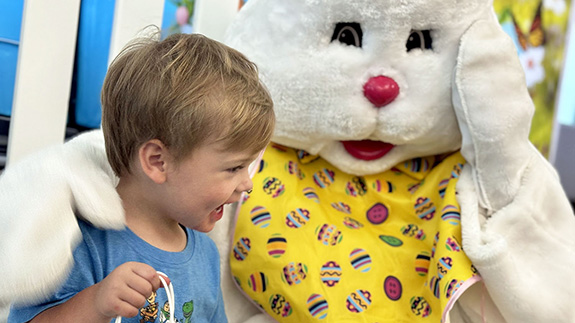 Easter Bunny brightens season for cancer center families